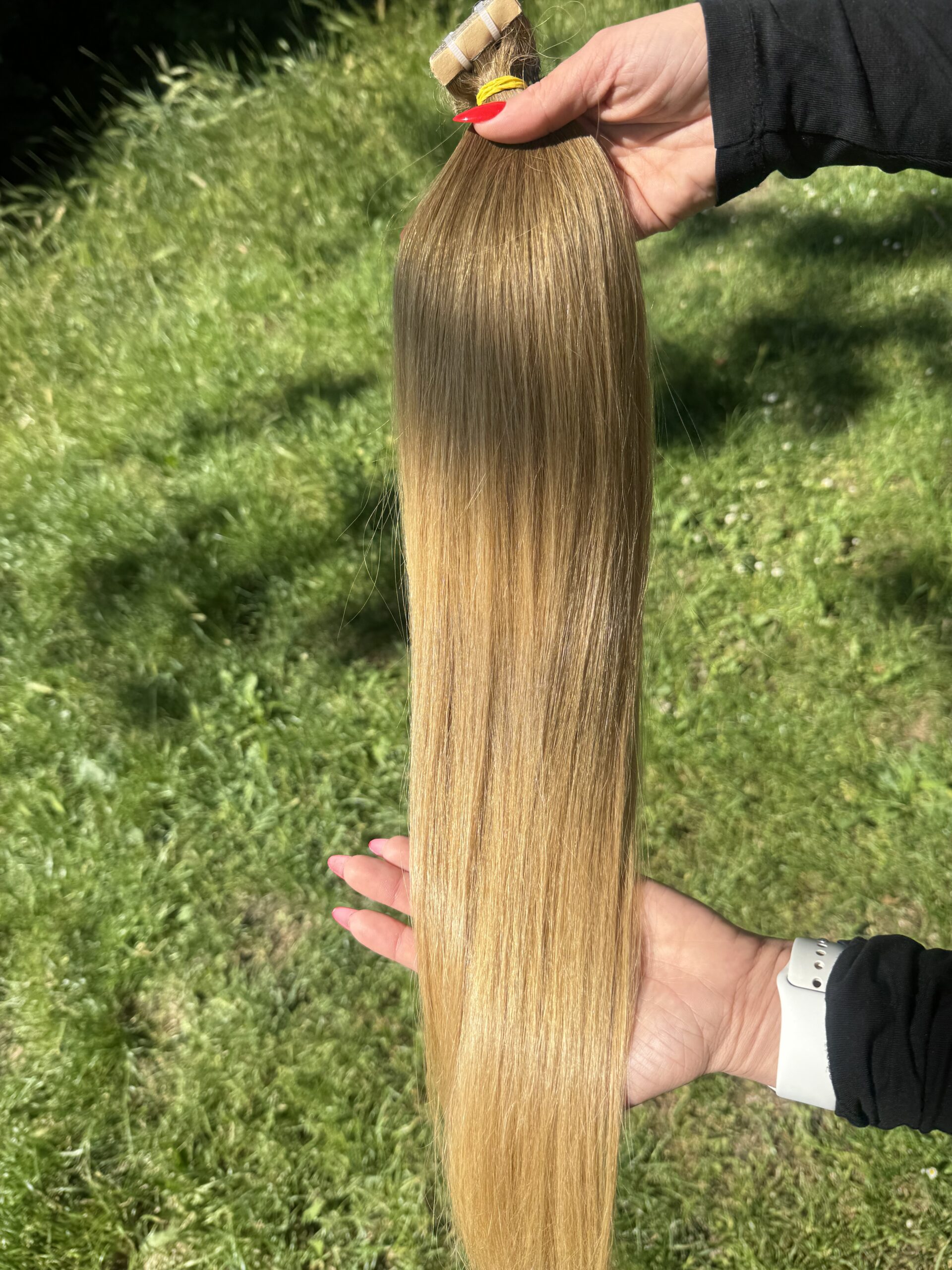 Ombre Chesnut/Sand Blonde Tape-in póthaj