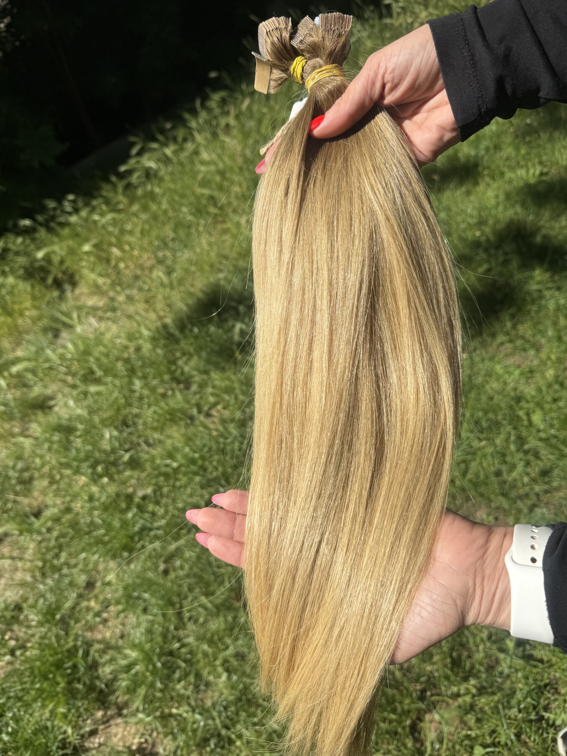 Ombre Beige Hazelnut Tape-in póthaj