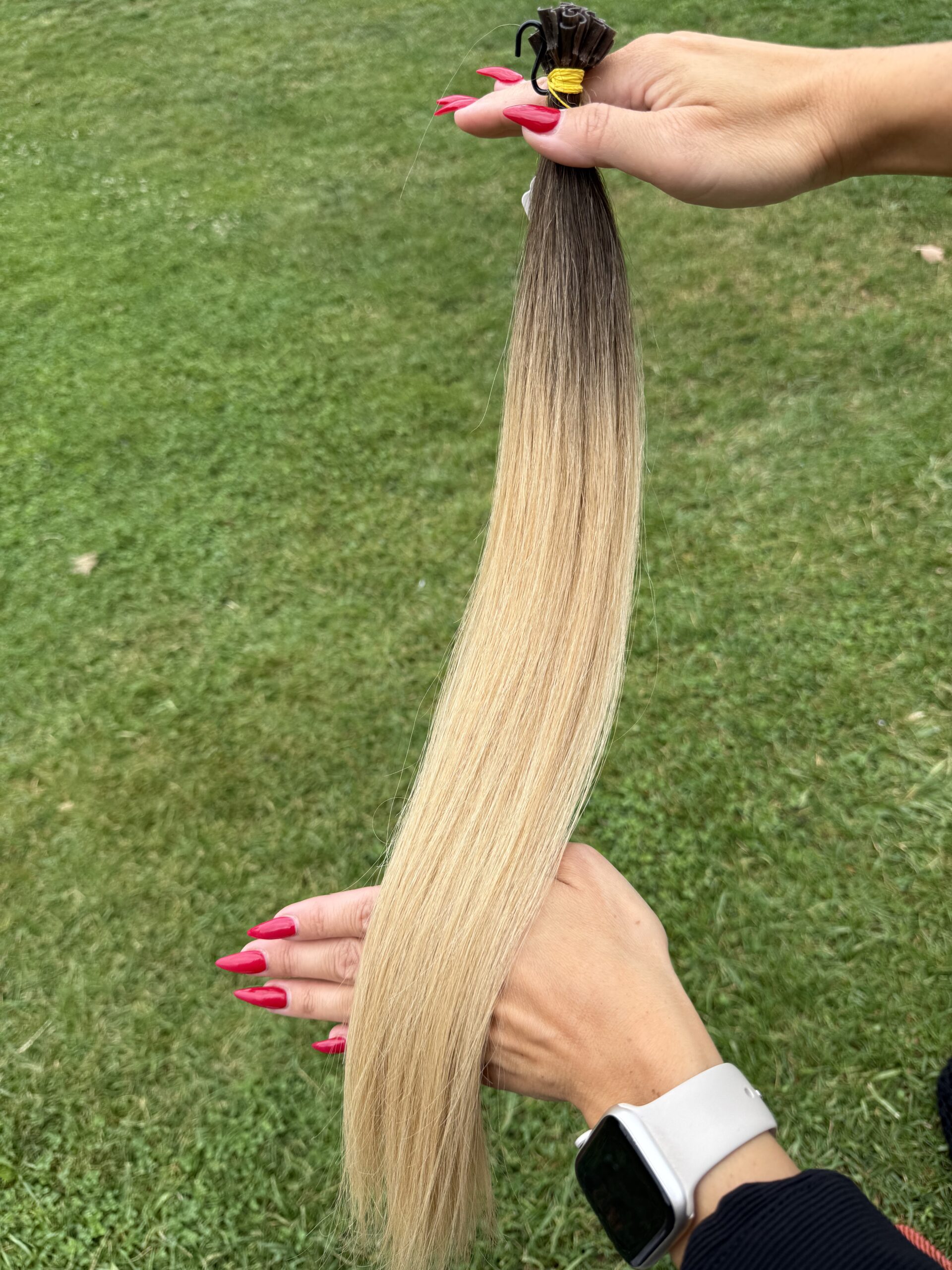 Ombre Dark Choco/Sand Blonde keratinos póthaj