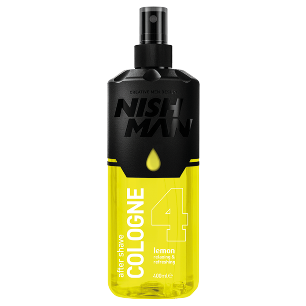 Nish Man After Shave Cologne, Lemon 400 ml