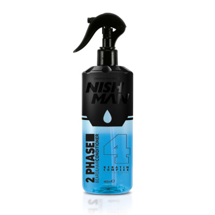 Nish Man 2 Fázisú Haj- és Szakállkondicionáló, Keratin Complex 400 ml